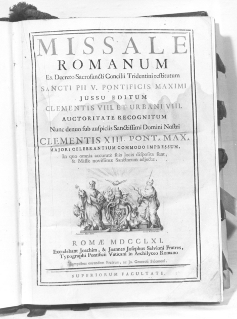 coperta di libro liturgico di Baroni Carlo, Grandi Carlo (sec. XVIII)