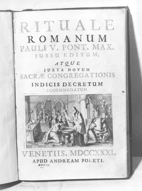 coperta di libro liturgico di Poleti Andrea (sec. XVIII)