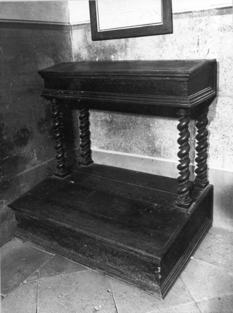 inginocchiatoio - bottega toscana (sec. XVII)