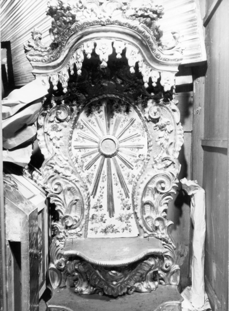 tronetto per esposizione eucaristica - bottega toscana (sec. XVIII)