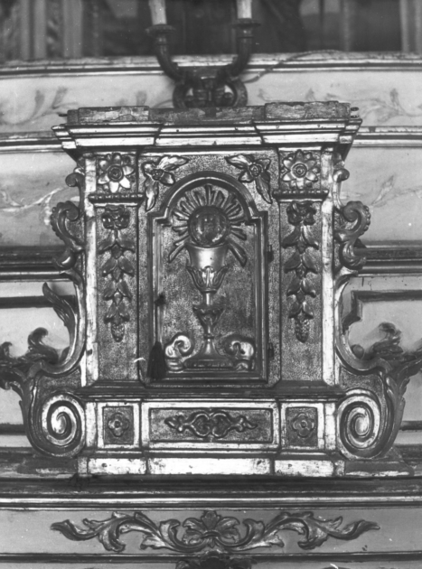 tabernacolo - a frontale architettonico - manifattura toscana (sec. XIX)