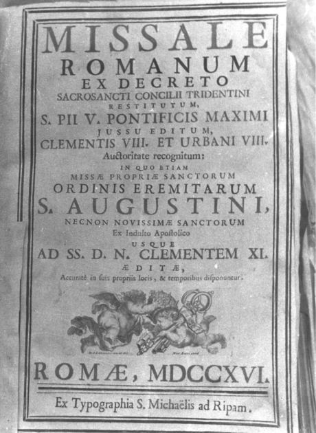 coperta di libro liturgico - ambito romano (sec. XVIII)