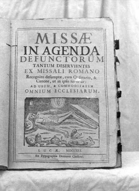 coperta di libro liturgico di Ciuffetti Domenico (sec. XVIII)