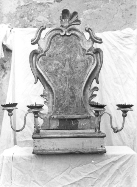 tronetto per esposizione eucaristica - a edicola - manifattura lucchese (sec. XVIII)