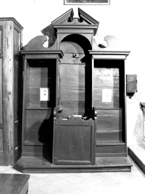confessionale, serie - bottega lucchese (secc. XVIII/ XIX)