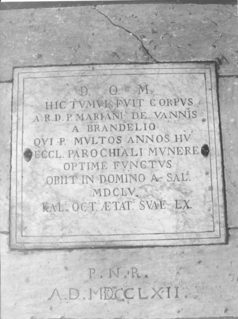 lapide commemorativa - bottega lucchese (sec. XVIII)