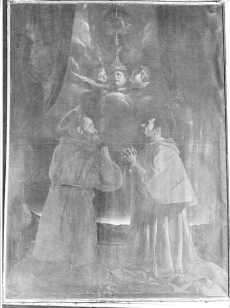adorazione dell'Eucaristia (dipinto) di Paolini Pietro (prima metà sec. XVII)