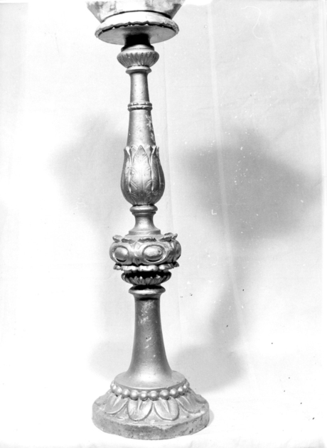 candeliere - bottega lucchese (fine/inizio secc. XIX/ XX)