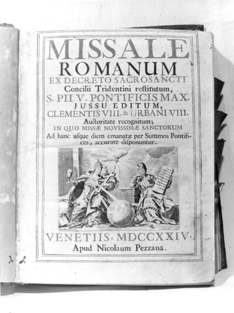 coperta di libro liturgico di Pezzana Niccolò (sec. XVIII)