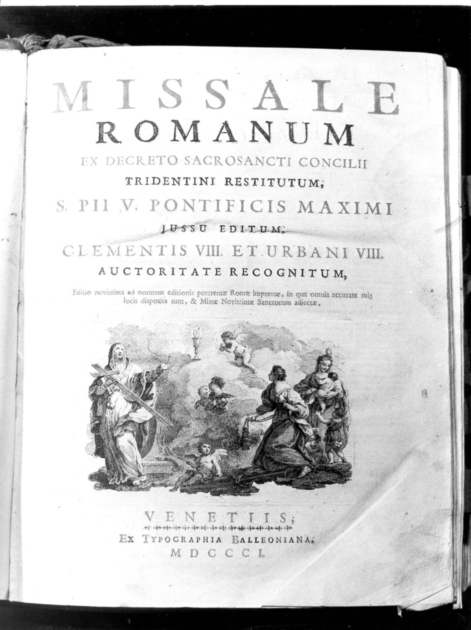 coperta di libro liturgico - ambito veneziano (sec. XIX)