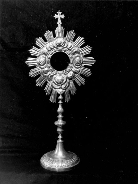 ostensorio - a raggiera - bottega italiana (primo quarto sec. XX)