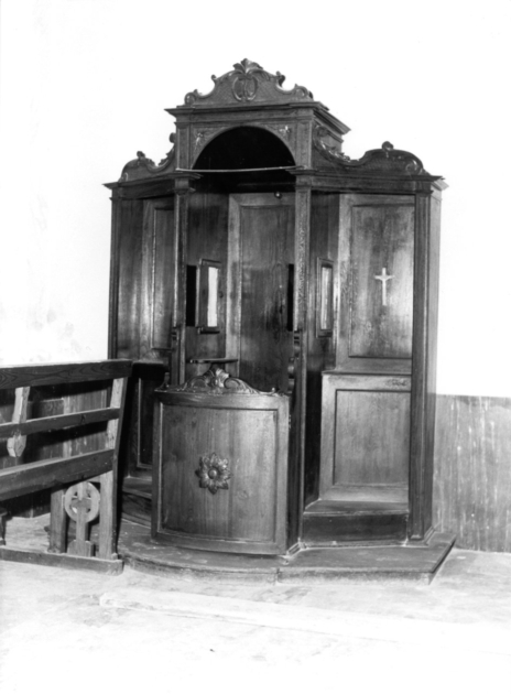 confessionale - bottega lucchese (fine/inizio secc. XIX/ XX)