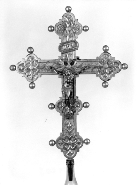 croce processionale - bottega lucchese (fine/inizio secc. XVIII/ XIX)
