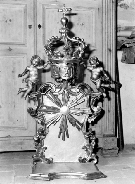 tronetto per esposizione eucaristica - bottega toscana (prima metà sec. XIX)