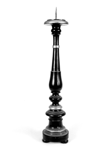 candeliere d'altare, serie - bottega lucchese (prima metà sec. XIX)