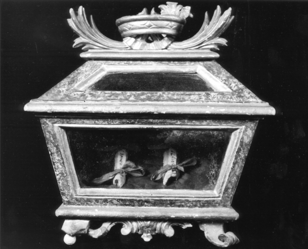 reliquiario a teca - a urna - bottega lucchese (sec. XVIII)