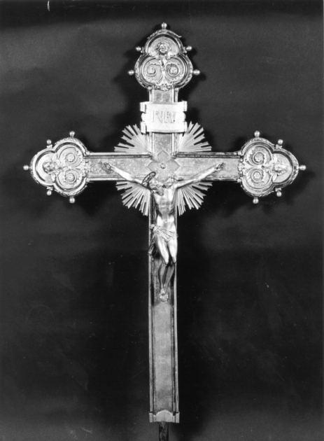 croce processionale - bottega italiana (sec. XVIII)