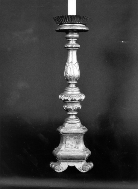 candeliere d'altare, serie - bottega lucchese (prima metà sec. XIX)