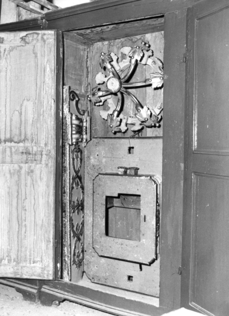 tronetto per esposizione eucaristica - bottega lucchese (sec. XIX)