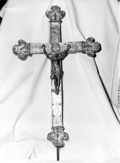 croce processionale - bottega toscana (sec. XVIII)