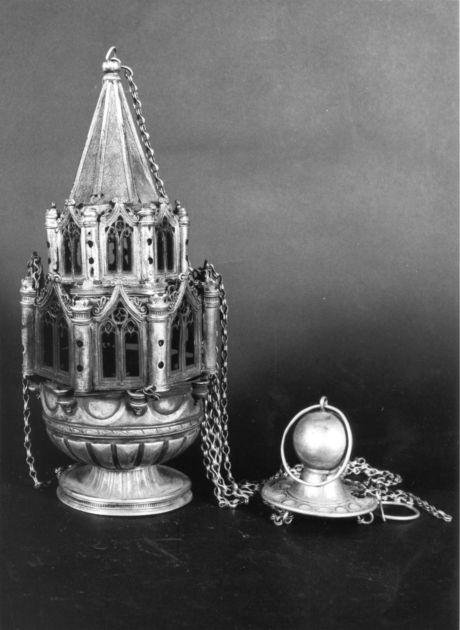 turibolo - a corpo architettonico - bottega lucchese (sec. XVI)