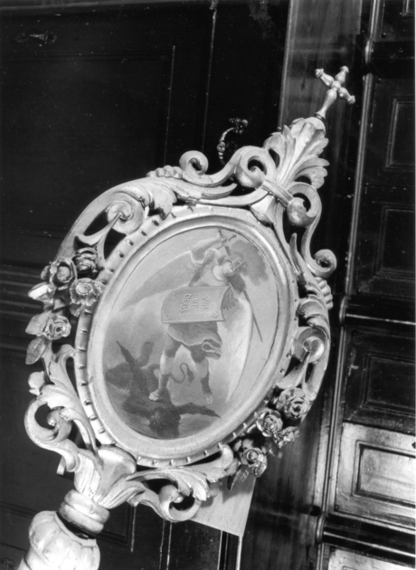 San Michele Arcangelo combatte Satana (insegna) - ambito lucchese (sec. XIX)