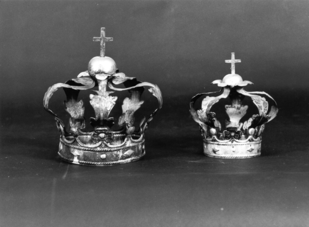 corona da statua, serie - bottega lucchese (sec. XVIII)