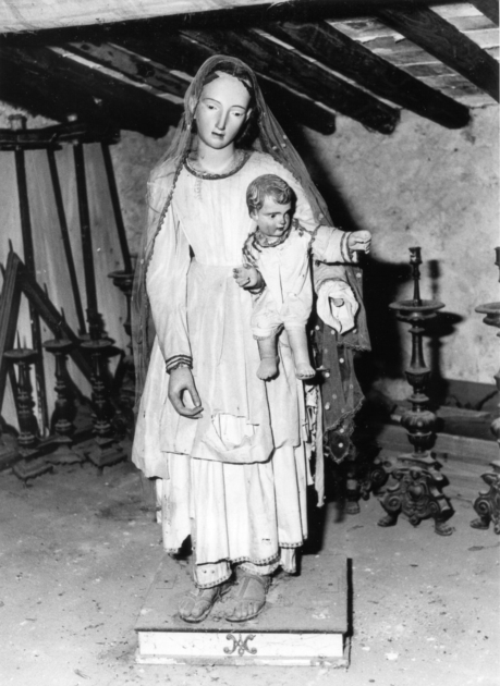 MADONNA CON BAMBINO (manichino) - bottega lucchese (sec. XIX)