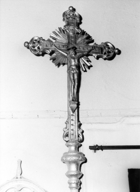 croce processionale - bottega toscana (prima metà sec. XIX)