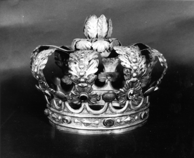 corona da statua - bottega lucchese (seconda metà sec. XVIII)