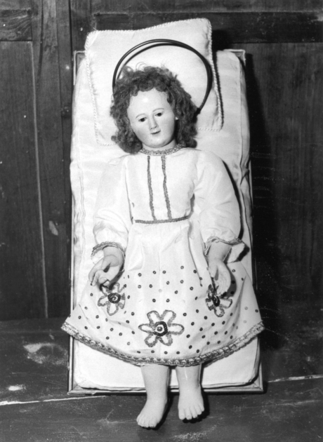 Gesù Bambino (statuetta di presepio) - bottega italiana (sec. XIX)
