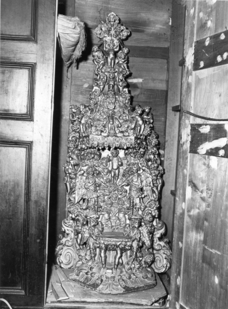 tronetto per esposizione eucaristica - bottega lucchese (sec. XVIII)