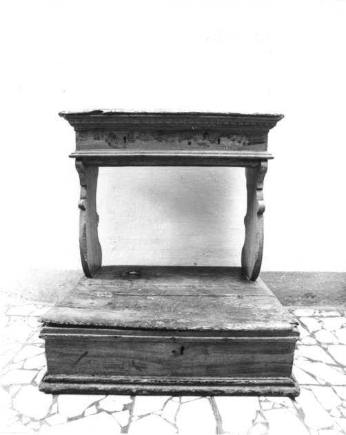 inginocchiatoio - bottega versiliese (sec. XVII)