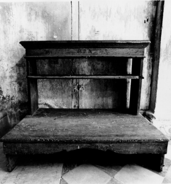 inginocchiatoio - ambito versiliese (sec. XIX)