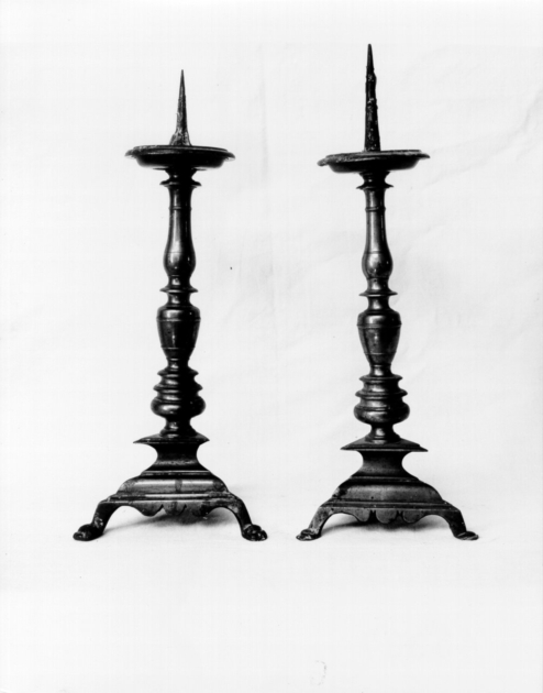 candeliere, serie - bottega toscana (seconda metà sec. XVII)