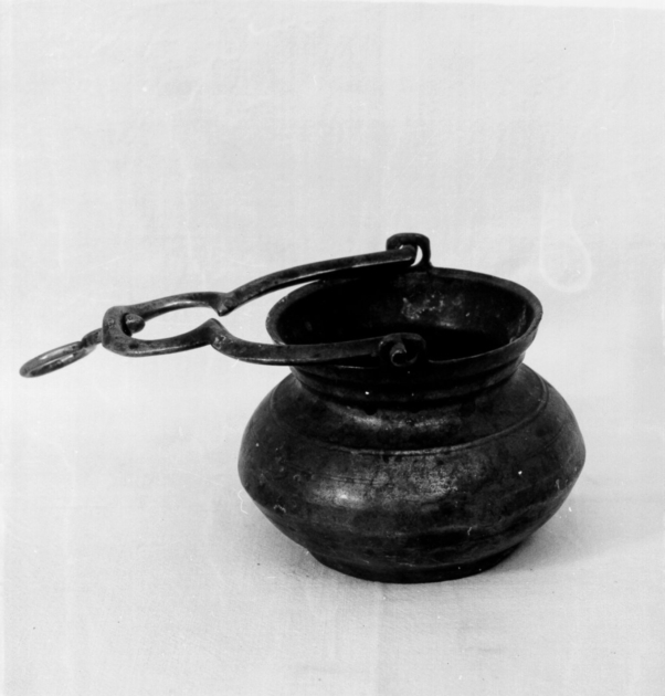 secchiello per l'acqua benedetta - bottega toscana (sec. XVII)