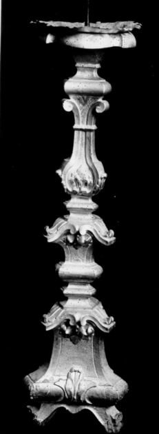 candeliere, serie - bottega toscana (metà sec. XVIII)