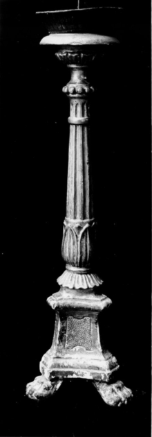 candeliere, serie - bottega versiliese (prima metà sec. XIX)