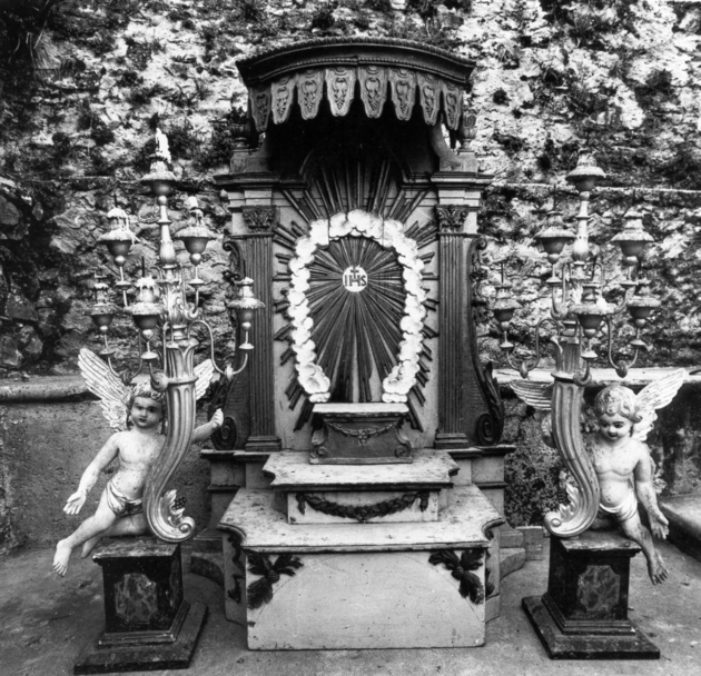 tronetto per esposizione eucaristica - bottega versiliese (sec. XIX)