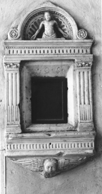 tabernacolo murale - ambito toscano (fine/inizio secc. XV/ XVI)