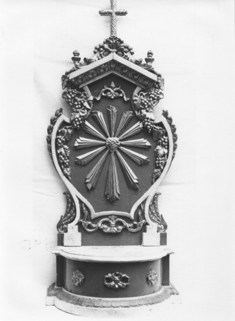 tronetto per esposizione eucaristica - bottega versiliese (sec. XIX)