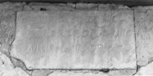 lapide - ambito apuoversiliese (sec. XVII)