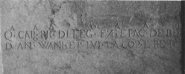 lastra - ambito apuoversiliese (sec. XVI)