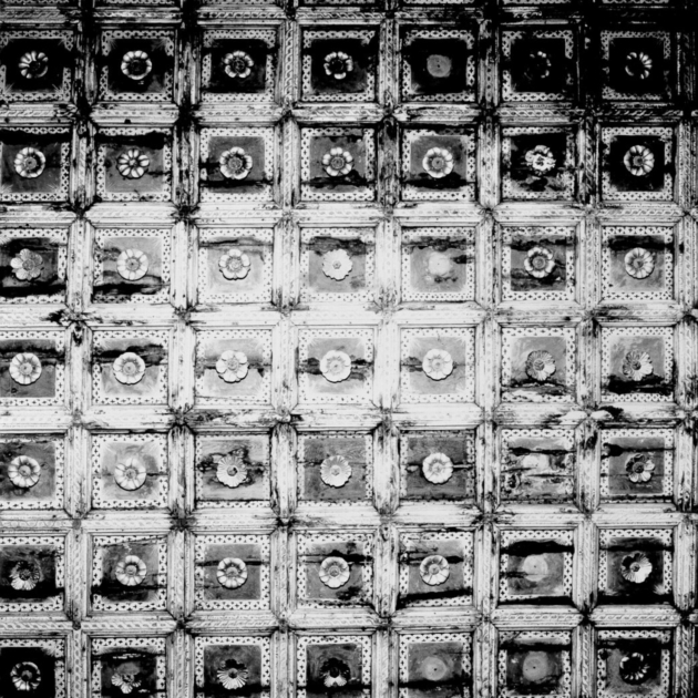 soffitto a cassettoni - bottega versiliese (sec. XVII)