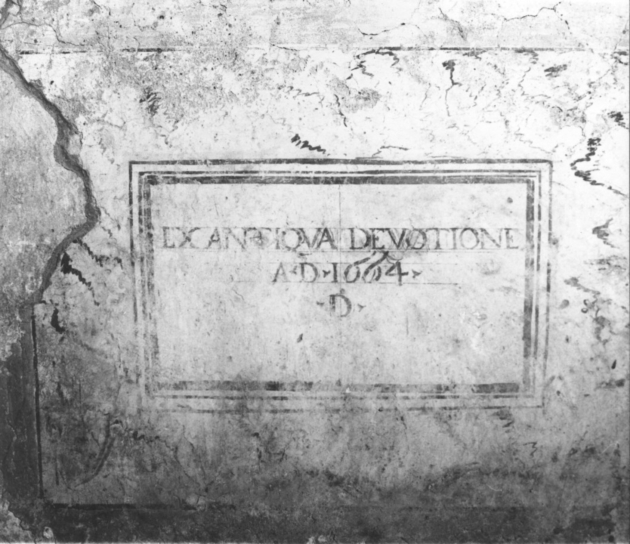 lapide - ambito italiano (sec. XVII)