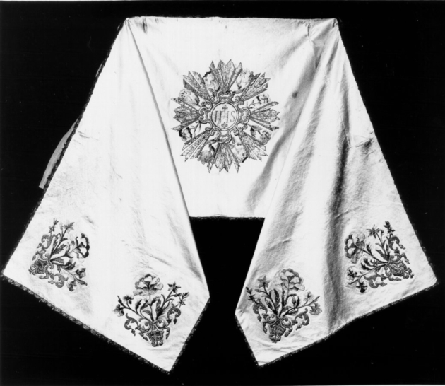 velo omerale - manifattura toscana (metà sec. XVIII)