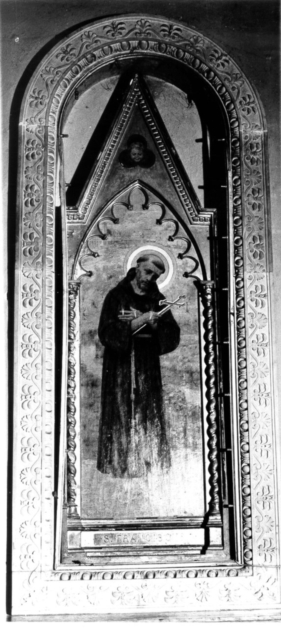 SAN FRANCESCO D'ASSISI (dipinto) di Simi Filadelfio (sec. XIX)