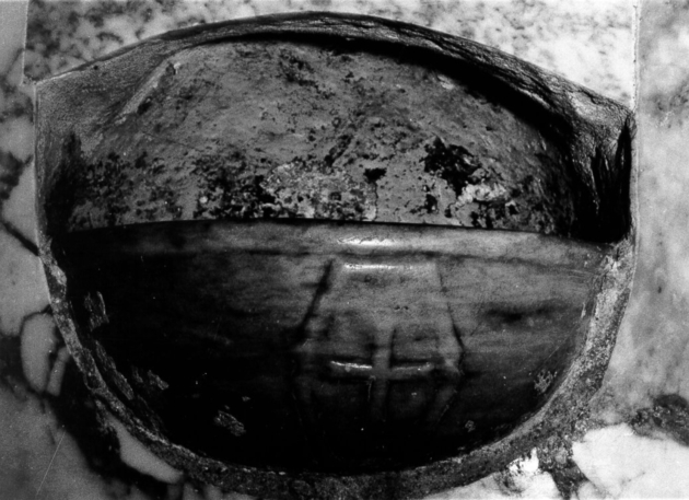 acquasantiera da parete - ambito apuoversiliese (sec. XVIII)