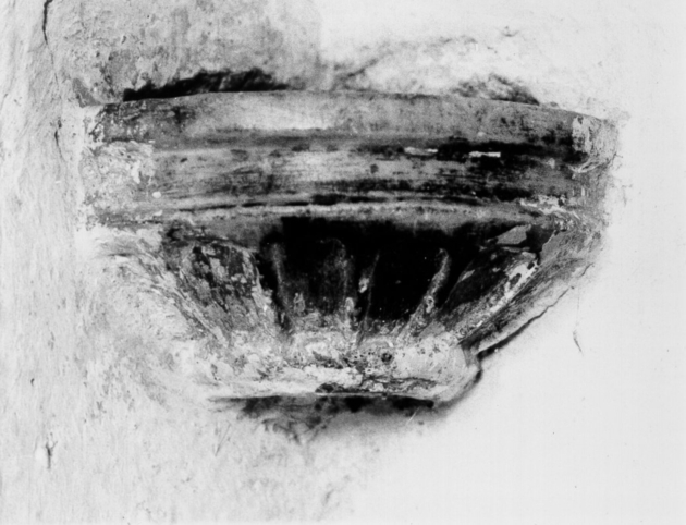 acquasantiera da parete - ambito apuoversiliese (sec. XVIII)