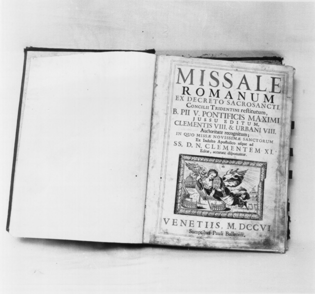 coperta di libro liturgico - ambito veneziano (sec. XVIII)